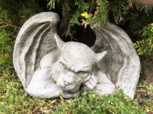 De Denker- Gargoyle- decoratie voor de muur - Stone Monster- middeleeuwse figuren tuin.